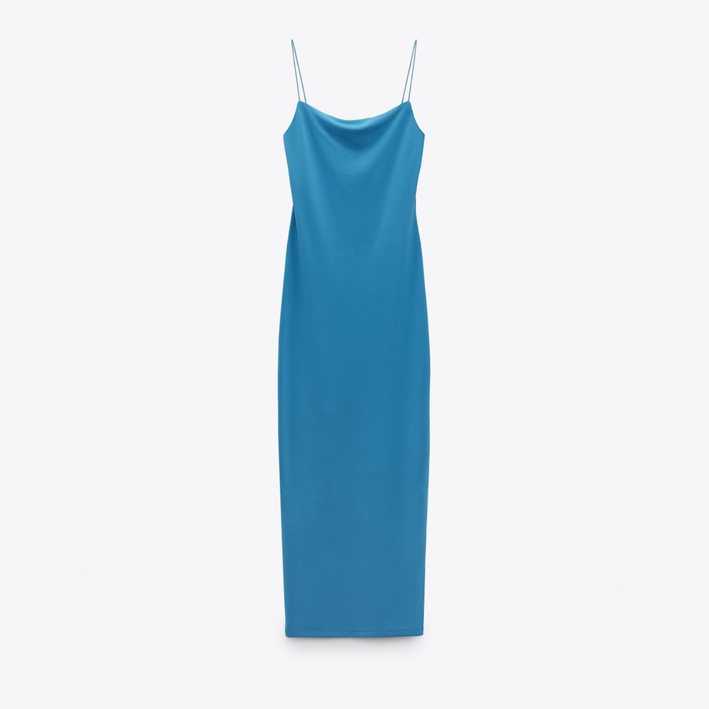 Long stretchy fitted dress ZARA
